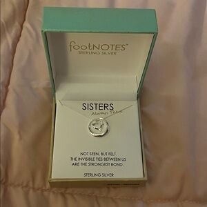 Footnotes Sterling Silver Necklace - Silver